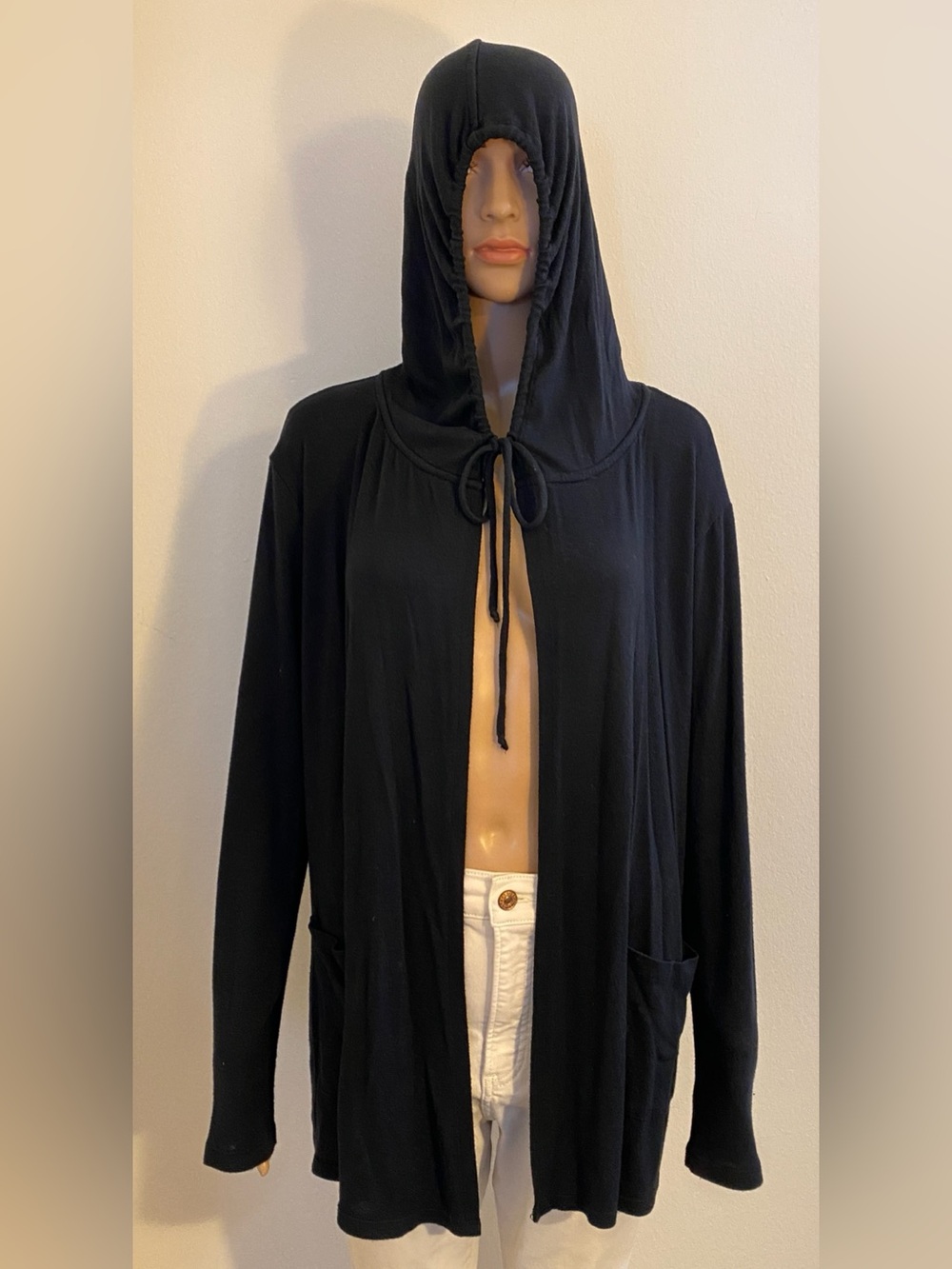 Women’s Lucky 🍀 Brand Long Sleeve Hooded w/ Drawstring Open Front Ling Cardigan